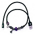 Кабель USB - Apple lightning Remax RC-058i Jewellery 7,5W 50см 1,5A  (black)