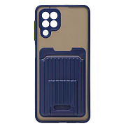 Чехол-накладка - PC063 с визитницей для "Samsung SM-M325 Galaxy M32 Global" (blue)