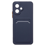 Чехол-накладка - SC337 с картхолдером для "Infinix Smart 10" (dark blue) (240686)