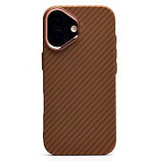 Чехол-накладка - MosBros (PC)  для "Apple iPhone 17" (J298) (brown)