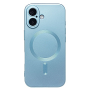 Чехол-накладка - SM020 Matte SafeMag для "Apple iPhone 16" (light blue) (234701)