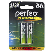 Аккумулятор AA Perfeo R6 (2-BL) Ni-MH 1800 mAh (2/60) ..