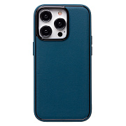 Чехол-накладка - PC084 экокожа для "Apple iPhone 14 Pro" (blue)