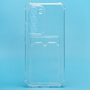 Чехол-накладка - SC276 с картхолдером для "Tecno Spark 40 Pro+" (transparent) (241192)