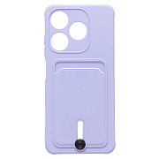 Чехол-накладка - SC304 с картхолдером для "TECNO Spark 10 4G" (light violet) (228171)