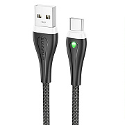 Кабель USB - Type-C Borofone BX100 Advantage 15W 100см 3A  (black)