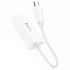 Переходник RJ45 (м) - Type-C (п) Hoco UA22 (100 Mbps) 13см (white)
