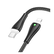 Кабель Type-C - Apple lightning Borofone BX100 Advantage 27W 100см 3A  (black)