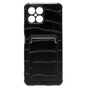 Чехол-накладка - SC283 с картхолдером для "Huawei Honor X8" (002) (black) 