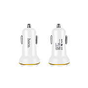 Адаптер Автомобильный Hoco Z1 2USB/5V/2.1A (white)