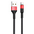 Кабель USB - micro USB Hoco X26 Xpress 10W 100см 2A  (black/red)