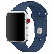 Ремешок - ApW Sport Band Apple Watch 38/40/41 mm силикон на кнопке (L) (alaskan blue)