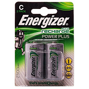 Аккумулятор C Energizer R14 Power Plus (2-BL) Ni-MH 2500 mAh Pre-Ch