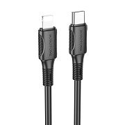 Кабель Type-C - Apple lightning Borofone BX80 PD 20W 100см 3A  (black)
