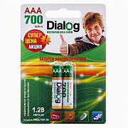 Аккумулятор AAA Dialog HR03 (2-BL) Ni-MH 700 mAh