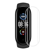 Защитная пленка - для фитнес браслета "Xiaomi Mi Band 5" прозрачный  (прозрачный)