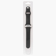 Ремешок - ApW Sport Band Apple Watch 38/40/41 mm силикон на кнопке (L) (dark grey)