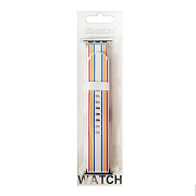 Ремешок - ApW17 Apple Watch 38/40/41 mm силикон (102) (L) (multicolor)