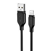 Кабель USB - Apple lightning Borofone BX42 12W 100см 2,4A  (black)
