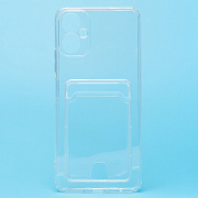 Чехол-накладка - SC276 с картхолдером для "Tecno Camon 19 Neo" (transparent)