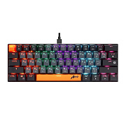 Клавиатура Defender Apex GK-002 игровая механическая (61кн, OUTEMU Red) (black)