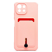 Чехол-накладка - SC304 с картхолдером для "Xiaomi Mi 11 Lite/Mi 11 Lite 5G/11 Lite 5G NE" (light pink) (208772)