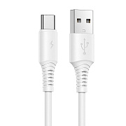 Кабель USB - Type-C Borofone BX47 Coolway 15W 100см 3A  (white)