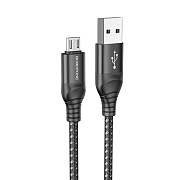 Кабель USB - micro USB Borofone BX56 12W 100см 2,4A  (black)