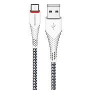 Кабель USB - Type-C Borofone BX25 Powerful 18W 100см 3A  (white)