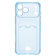 Чехол-накладка - SC276 с картхолдером для "Apple iPhone 17 Pro Max/18 Pro Max" (deep blue)