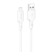 Кабель USB - micro USB Borofone BX70 12W 100см 2,4A  (white)