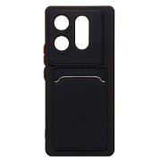 Чехол-накладка - SC337 с картхолдером для "Infinix Zero 30 4G" (black) (228832)