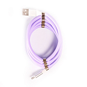 Кабель USB - micro USB - MCM-1  100см 2,4A  (violet)