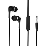 Проводные наушники с микрофоном внутриканальные Borofone BM39 Refined chant Jack 3,5  (black)