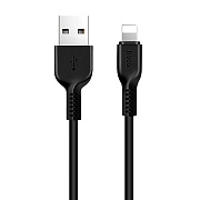 Кабель USB - Apple lightning Hoco X20 Snowy Spirit 12W 100см 2,4A  (black)