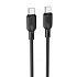Кабель Type-C - Type-C Borofone BX113 Lenny PD 60W 100см 3A  (black)