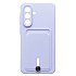 Чехол-накладка - SC304 с картхолдером для "Samsung Galaxy A36 5G" (light violet)
