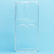 Чехол-накладка - SC276 с картхолдером для "TECNO Camon 20 Pro 4G" (transparent)