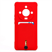 Чехол-накладка - SC304 с картхолдером для "Honor X9b" (red) (224951)