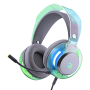 Компьютерная гарнитура Defender Glitch, RGB, провод 2 м (white)