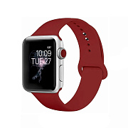 Ремешок - ApW Sport Band Apple Watch 38/40/41 mm силикон на кнопке (S) (red)