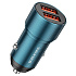 Адаптер Автомобильный Borofone BZ19B Wisdom QC3.0 36W 2USB (sapphire blue)