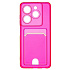Чехол-накладка - SC336 с картхолдером для "TECNO Spark 20C" (pink)