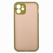 Чехол-накладка - PC041 для "Apple iPhone 12" (green/black)