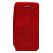 Чехол-книжка - BC002 для "Apple iPhone 5/iPhone 5S/iPhone SE" (red) откр.вбок