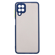 Чехол-накладка - PC041 для "Samsung SM-A125 Galaxy A12" (dark blue/black)