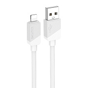 Кабель USB - Apple lightning Borofone BX107 12W 100см 2,4A  (blue)