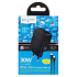 Адаптер Сетевой с кабелем Hoco CS112A USB/Type-C 30W (Type-C/Type-C) (black)