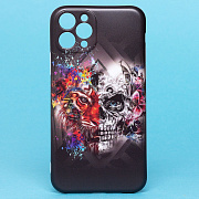 Чехол-накладка - SC185 для "Apple iPhone 11 Pro" (002) (black/orange)