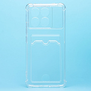 Чехол-накладка - SC276 с картхолдером для "Xiaomi Poco X6 Pro 5G" (transparent) (228266)